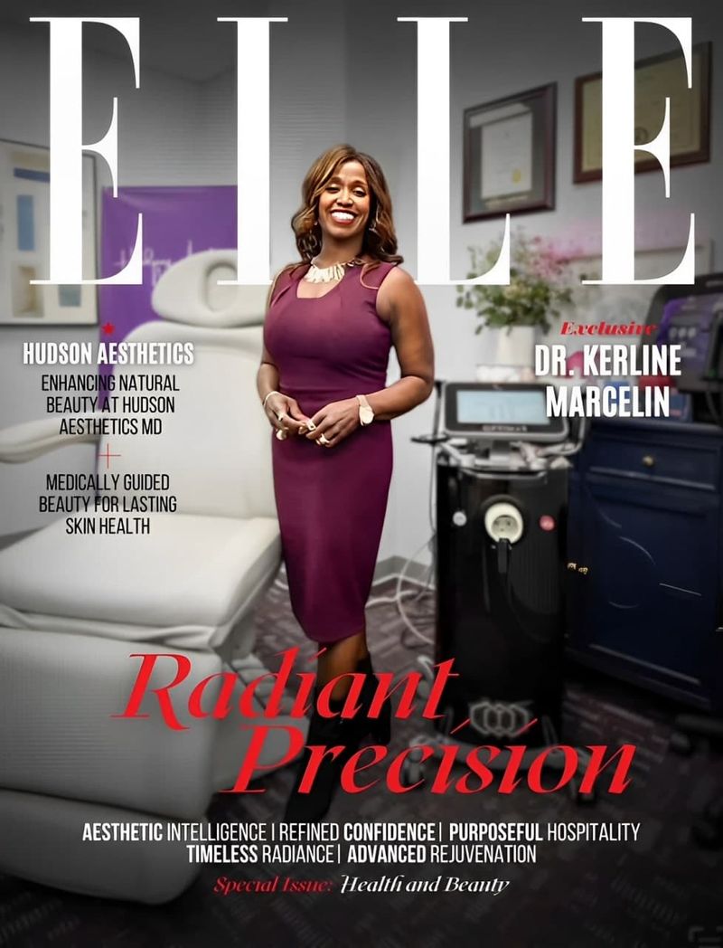 Dr. Kerline Marcelin, MD, on the cover of Elle’s special issue of Health and Beauty